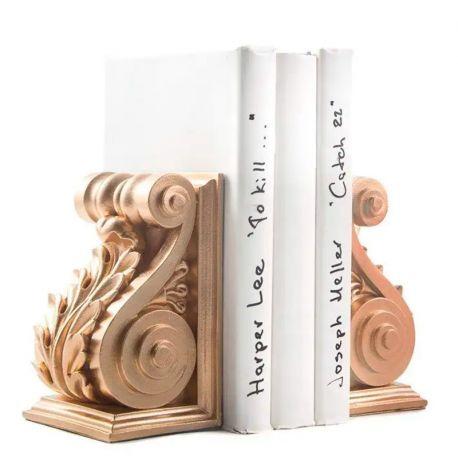 Гіпсові упори для книг «Архітектурні» (золотисті)