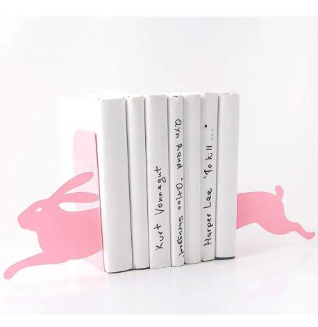 Упоры для книг «Бегущий Заяц» (розовый)