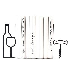 Упоры для книг «Больше вина, меньше нытья»