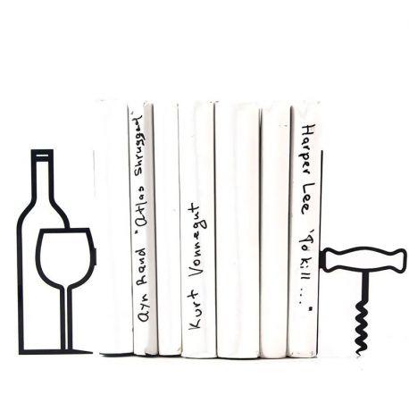 Упори для книжок «Більше вина, менше ниття»