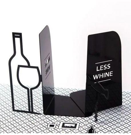 Упори для книжок «Більше вина, менше ниття»