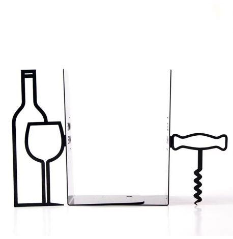 Упори для книжок «Більше вина, менше ниття»