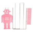 Держатели для книг «Читающий робот» (розовый)