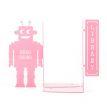 Держатели для книг «Читающий робот» (розовый)
