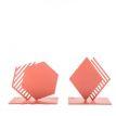 Держатели для книг «Форма и содержание» (коралловый)