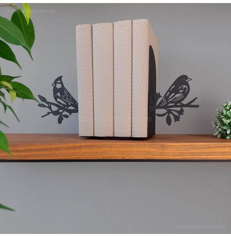 Держатели для книг Glozis Birds On Branch (черные)