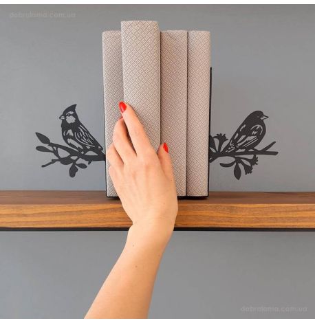 Держатели для книг Glozis Birds On Branch (черные)