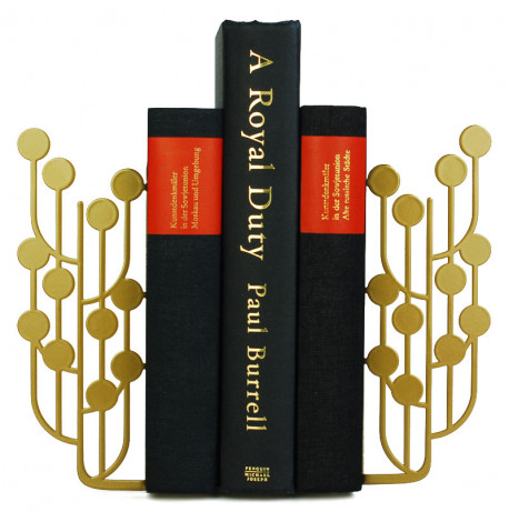 Упоры для книг Glozis Dots Bronze (бронзовые)