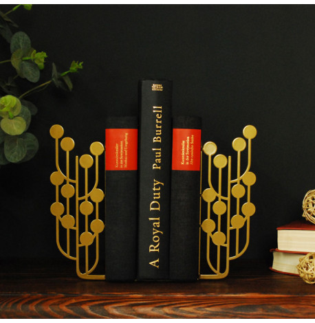 Упоры для книг Glozis Dots Bronze (бронзовые)