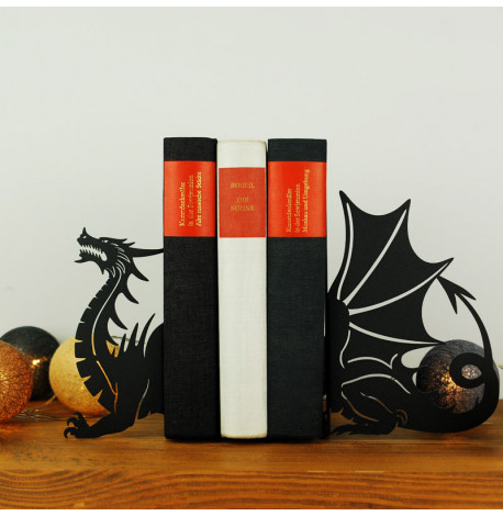 Упори для книг Glozis Dragon (чорні)