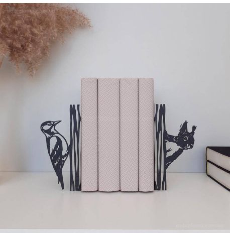 Держатели для книг Glozis Woodpecker (черные)