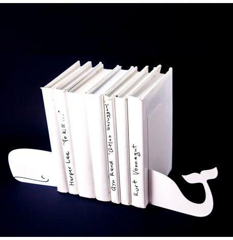 Упори для книг «Кит» (білий)