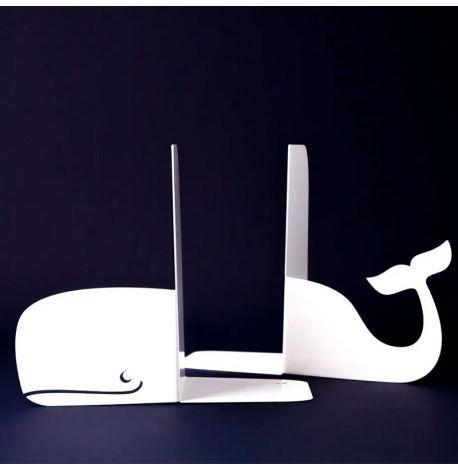 Упори для книг «Кит» (білий)