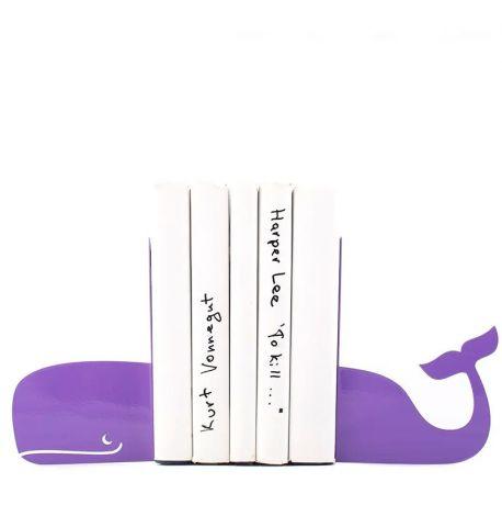 Упори для книг «Кит» (фіолетовий)