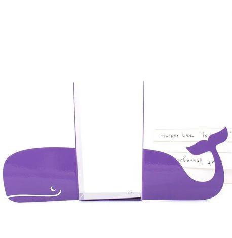 Упори для книг «Кит» (фіолетовий)