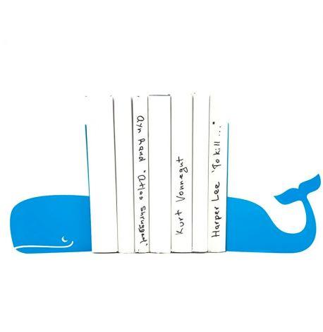 Упори для книг «Кит» (синій)