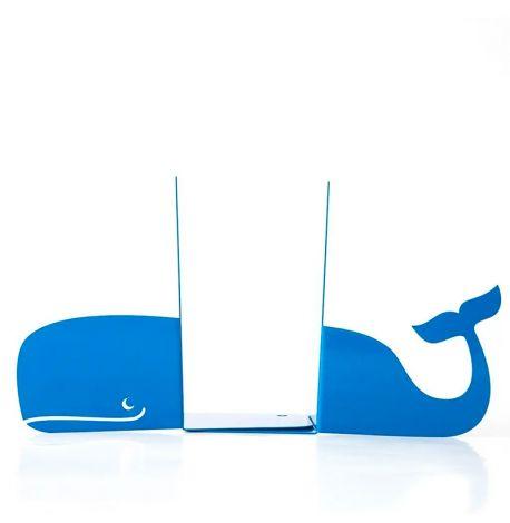 Упори для книг «Кит» (синій)