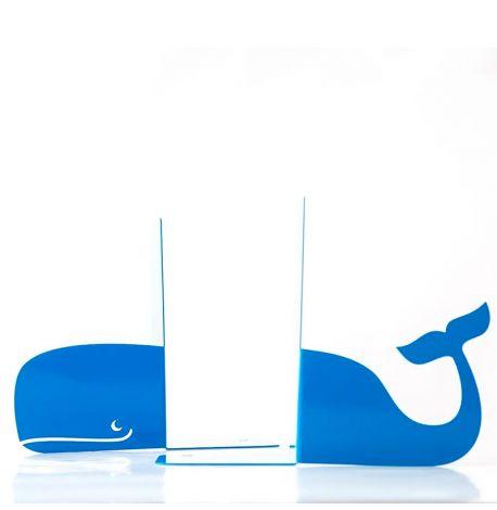 Упори для книг «Кит» (синій)