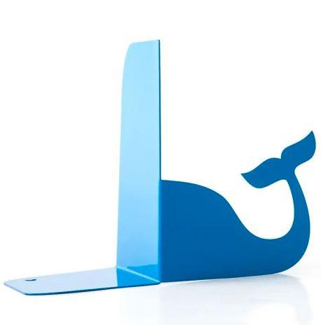 Упори для книг «Кит» (синій)