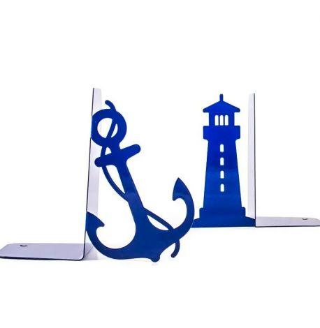 Упоры для книг «Маяк и Якорь» (темно-синий)