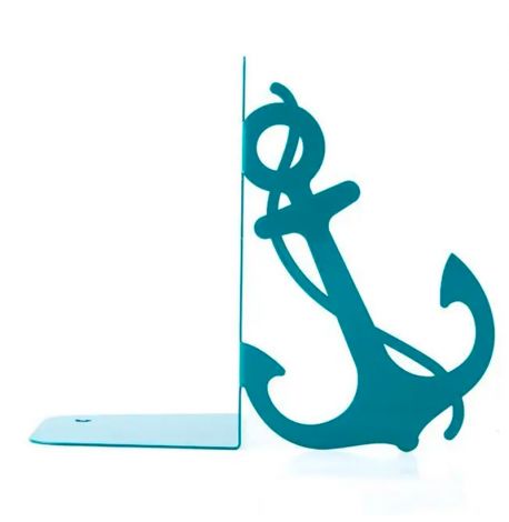 Упори для книг «Маяк і Якір» (темно-бірюзові)