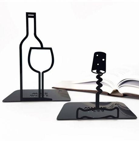 Упоры для книг More wine, less whine