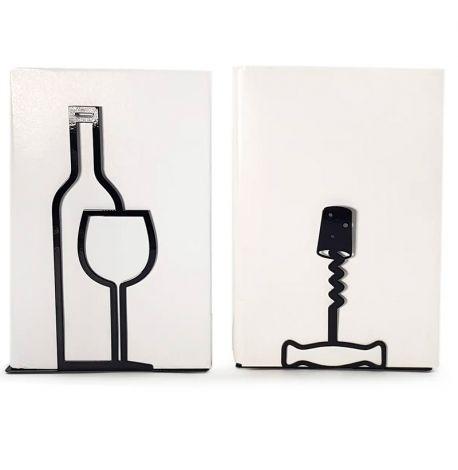 Упоры для книг More wine, less whine