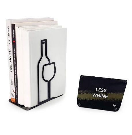 Упоры для книг More wine, less whine
