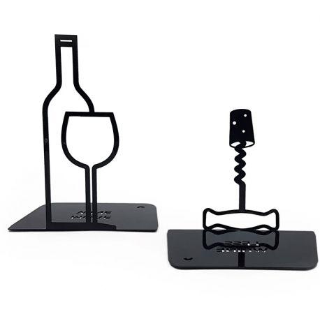 Упоры для книг More wine, less whine