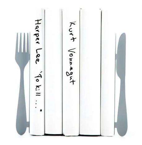 Упори для книг «Ніж і виделка» (металік)