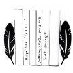 Держатели для книг «Перья» (чёрные)