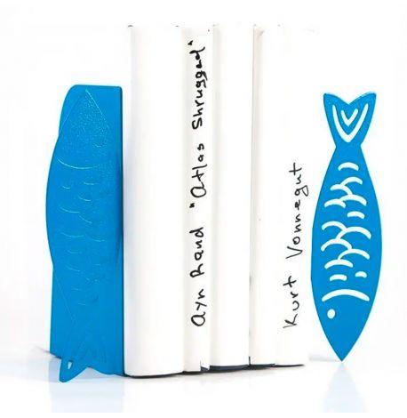 Упоры для книг «Рыбы» (синие)