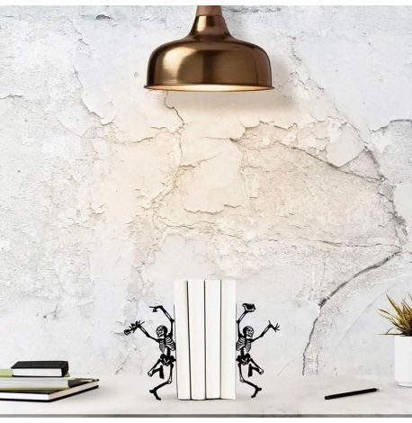 Держатели для книг «Счастливые скелеты» (черные)