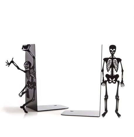 Держатели для книг «Счастливые скелеты» (черные)