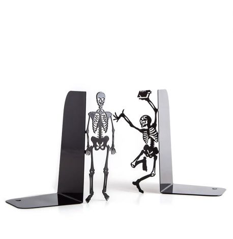 Держатели для книг «Счастливые скелеты» (черные)