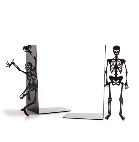 Держатели для книг «Счастливые скелеты» (черные)