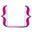 Упоры для книг «Скобы» (фуксия)