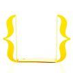 Упоры для книг «Скобы» (жёлтые)