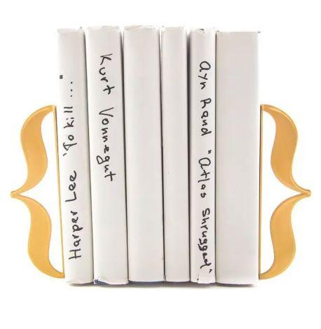 Упоры для книг «Скобы» (золотистые)