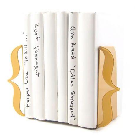 Упоры для книг «Скобы» (золотистые)