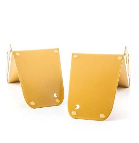 Упоры для книг «Скобы» (золотистые)
