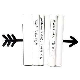 Упори для книг «Стріла» (чорна)
