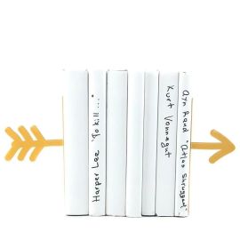 Упори для книг «Стріла» (яскраво-золота)