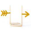 Упоры для книг «Стрела» (ярко-золотая)