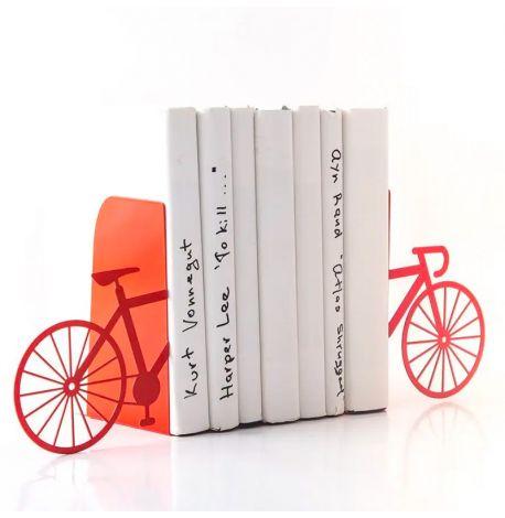Упори для книг «Велосипед» (червоний)
