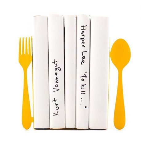 Держатели для книг «Венчик и Лопатка» (жёлтые)