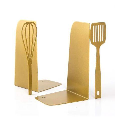 Держатели для книг «Венчик и Лопатка» (золото)