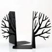 Упори для книг «Зимове дерево» (чорний)