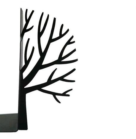 Упори для книг «Зимове дерево» (чорний)