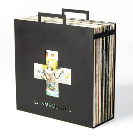 Металевий контейнер для зберігання вінілових платівок LP Ambulance